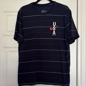 Nike Men's Navy USA Graphic Tee